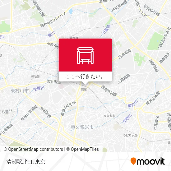 清瀬駅北口地図