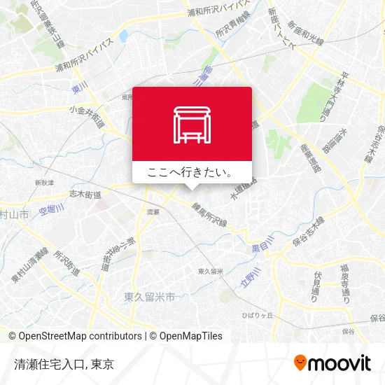 清瀬住宅入口地図