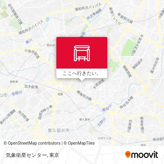 気象衛星センター地図