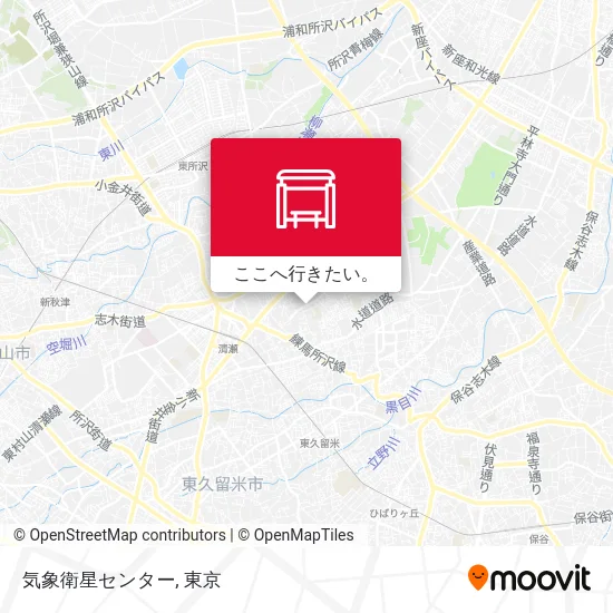 気象衛星センター地図