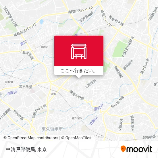 中清戸郵便局地図