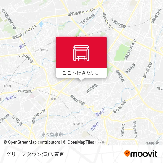 グリーンタウン清戸地図