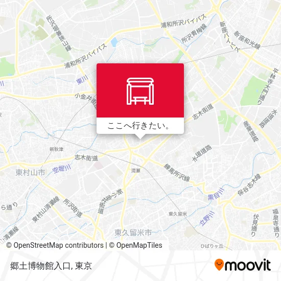 郷土博物館入口地図