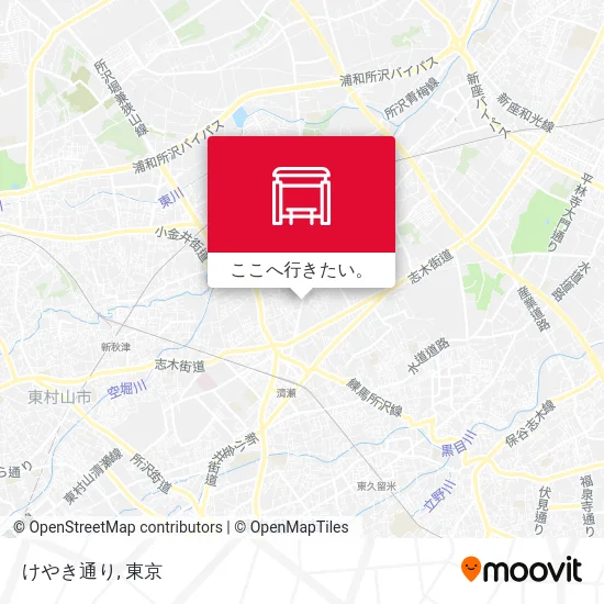 けやき通り地図