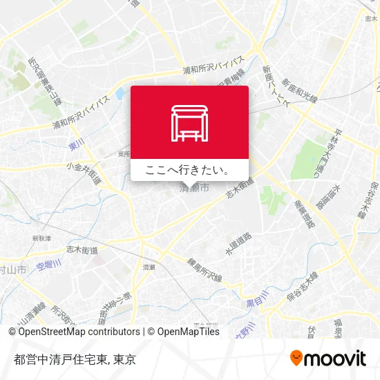 都営中清戸住宅東地図