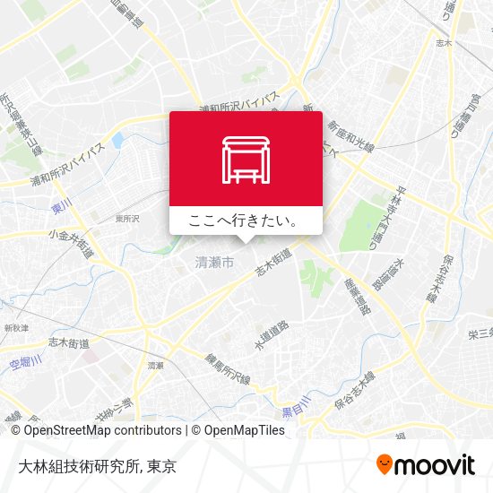 大林組技術研究所地図