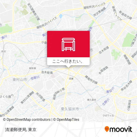 清瀬郵便局地図