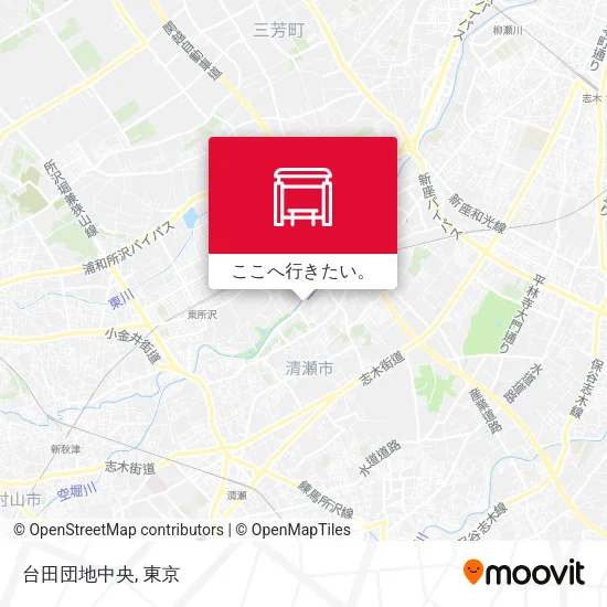 台田団地中央地図