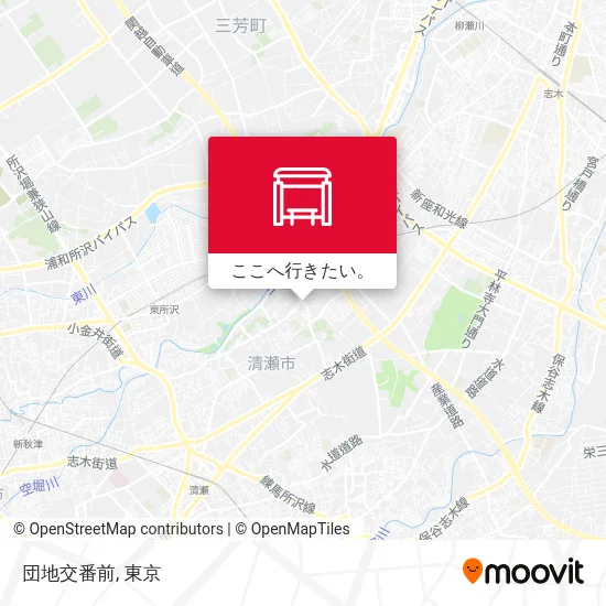 団地交番前地図