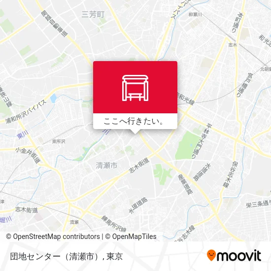 団地センター（清瀬市）地図