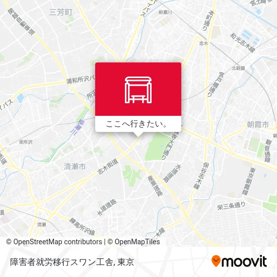 障害者就労移行スワン工舎地図