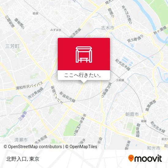 北野入口地図