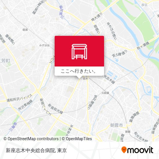新座志木中央総合病院地図