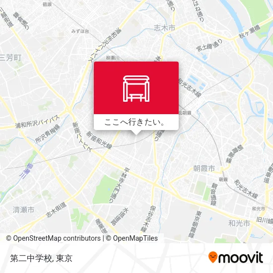 第二中学校地図