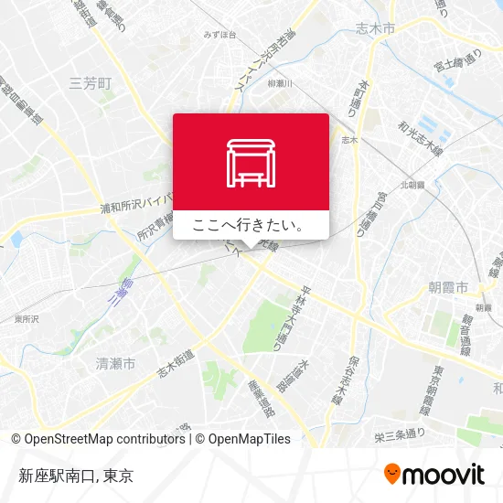 新座駅南口地図