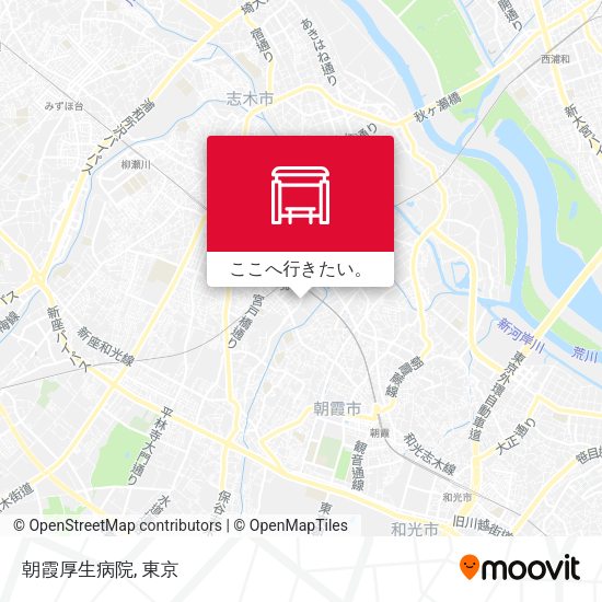 朝霞厚生病院地図