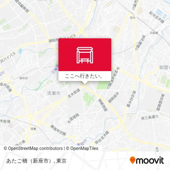 あたご橋（新座市）地図