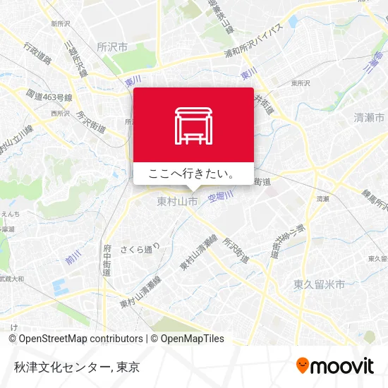 秋津文化センター地図