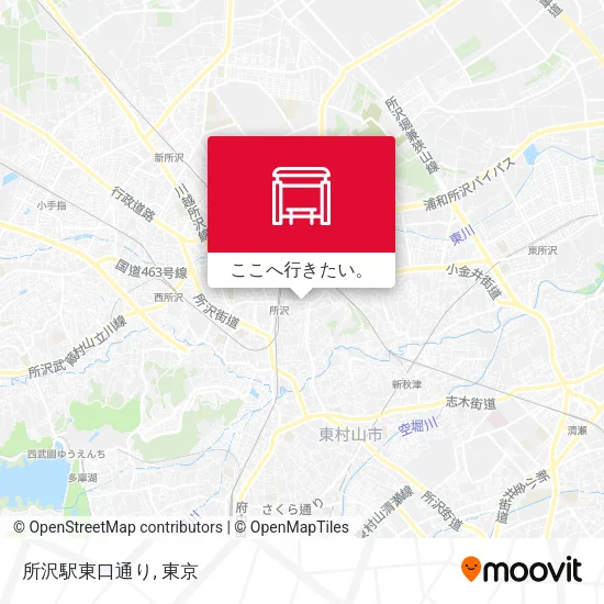 所沢駅東口通り地図