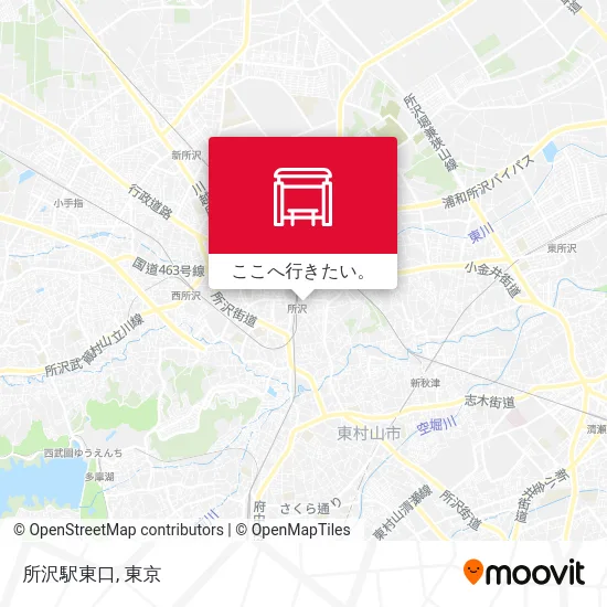 所沢駅東口地図