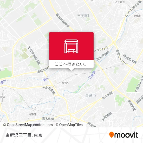 東所沢三丁目地図