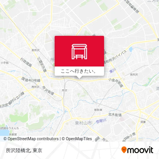 所沢陸橋北地図