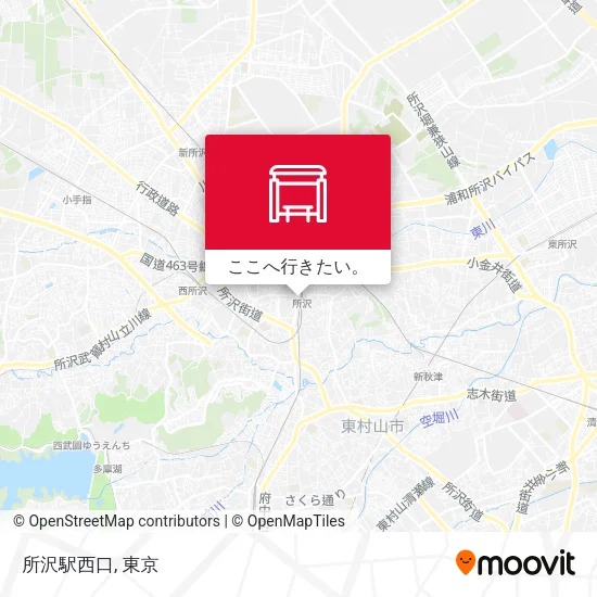 所沢駅西口地図
