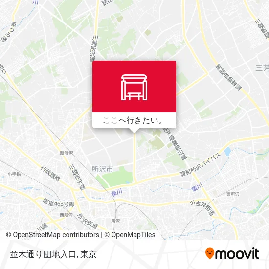 並木通り団地入口地図