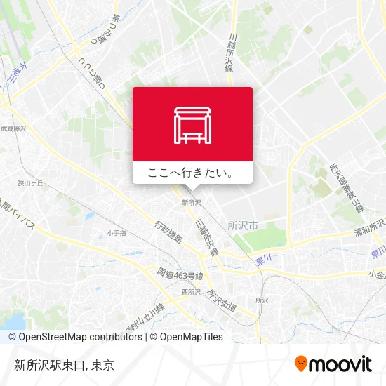 新所沢駅東口地図