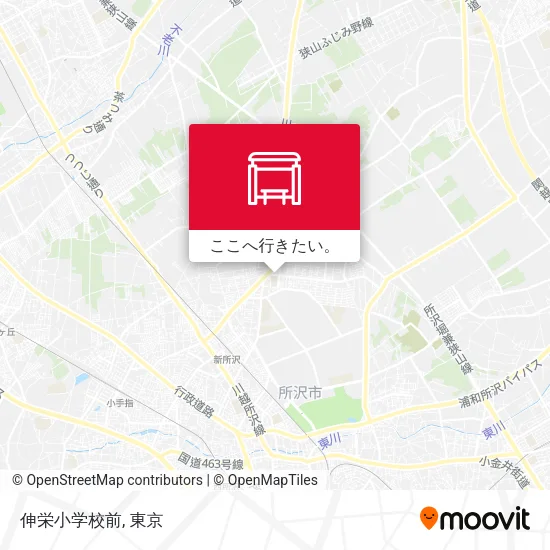 伸栄小学校前地図