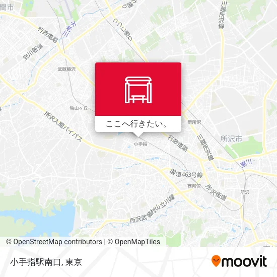 小手指駅南口地図