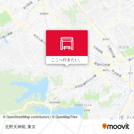 北野天神前地図