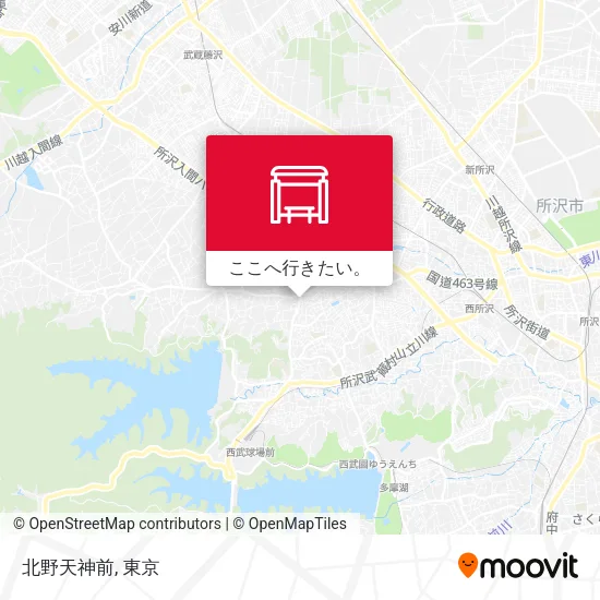 北野天神前地図