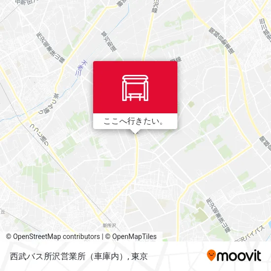 西武バス所沢営業所（車庫内）地図