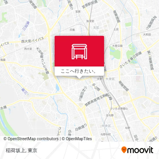 稲荷坂上地図
