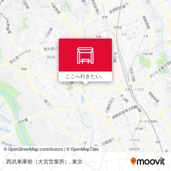 西武車庫前（大宮営業所）地図