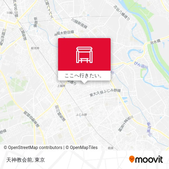 天神教会前地図