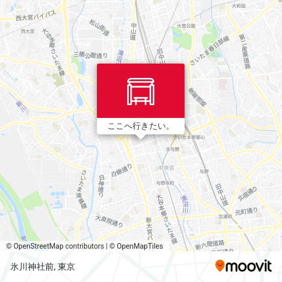 氷川神社前地図