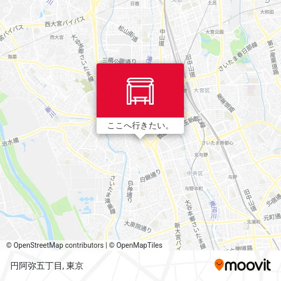 円阿弥五丁目地図