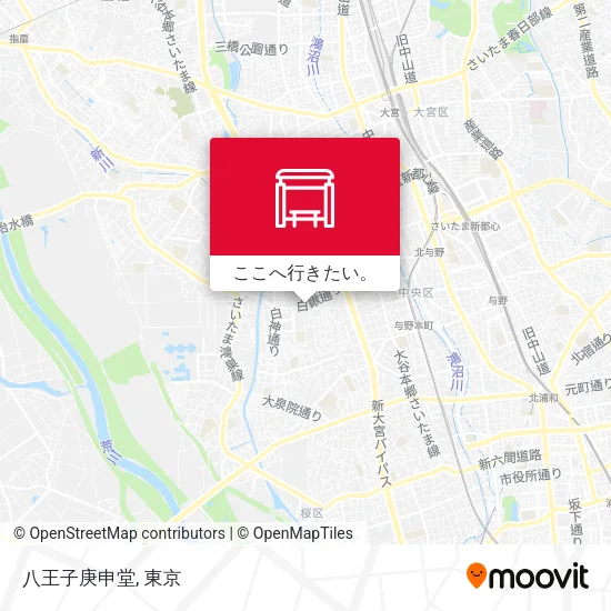 八王子庚申堂地図