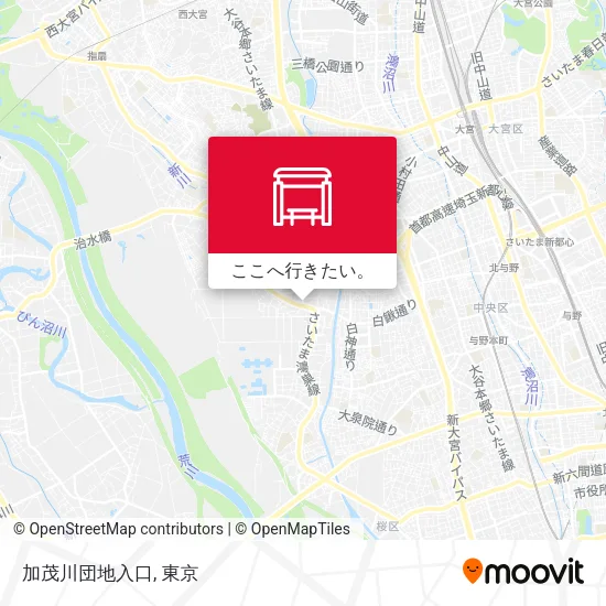 加茂川団地入口地図