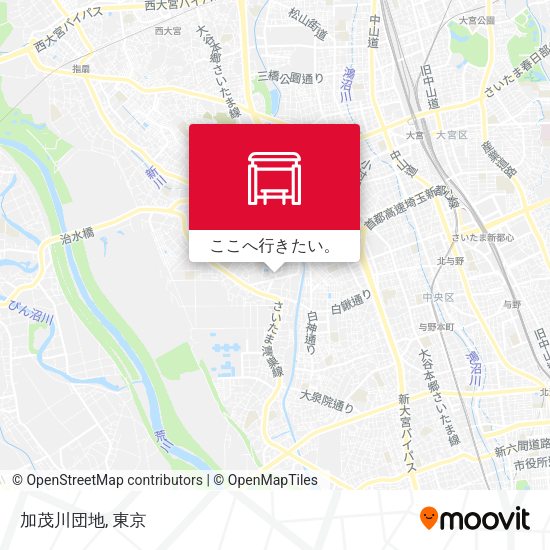 加茂川団地地図