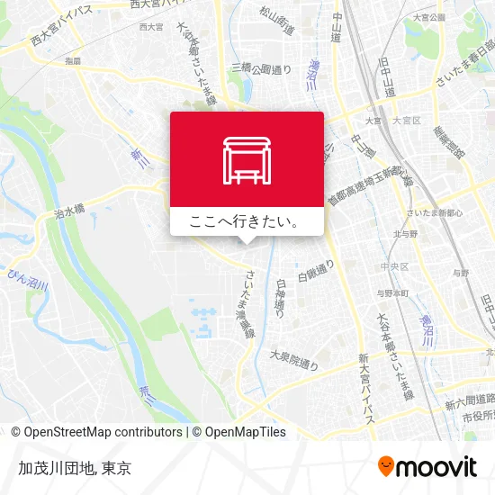 加茂川団地地図