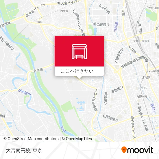 大宮南高校地図