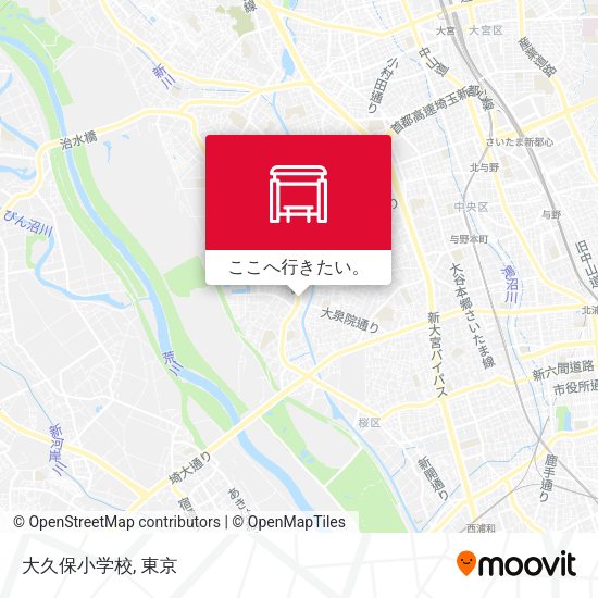 大久保小学校地図