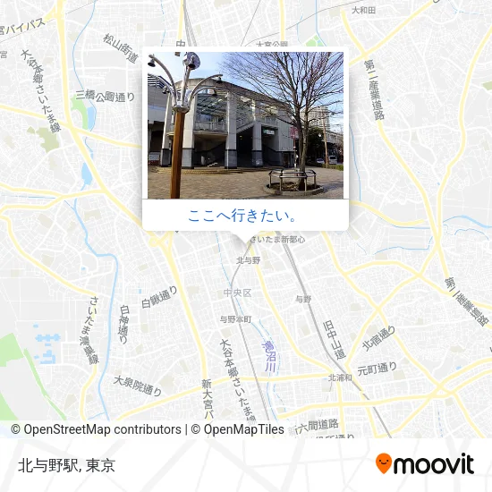 北与野駅地図