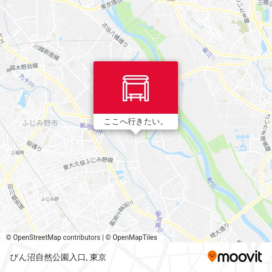 びん沼自然公園入口地図