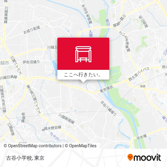 古谷小学校地図