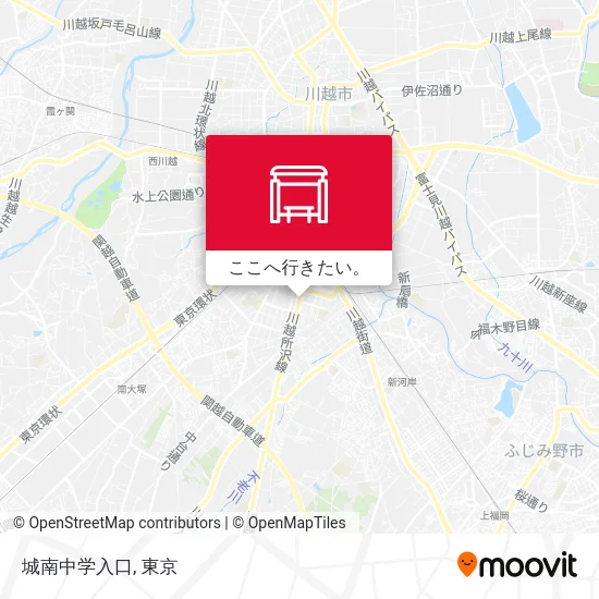 城南中学入口地図