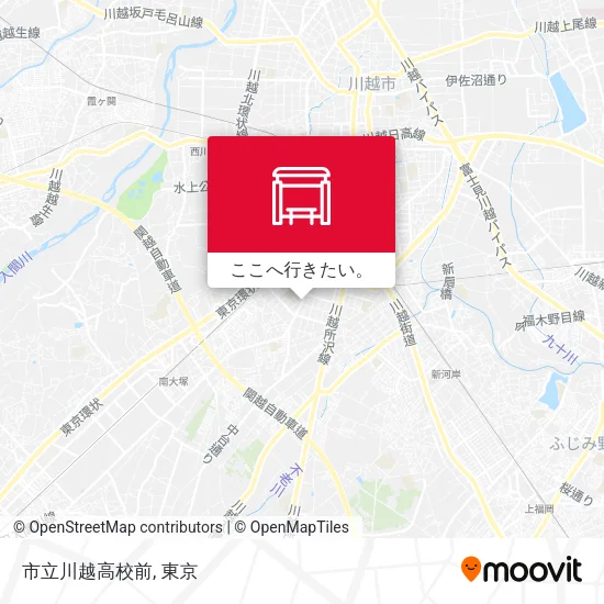 市立川越高校前地図